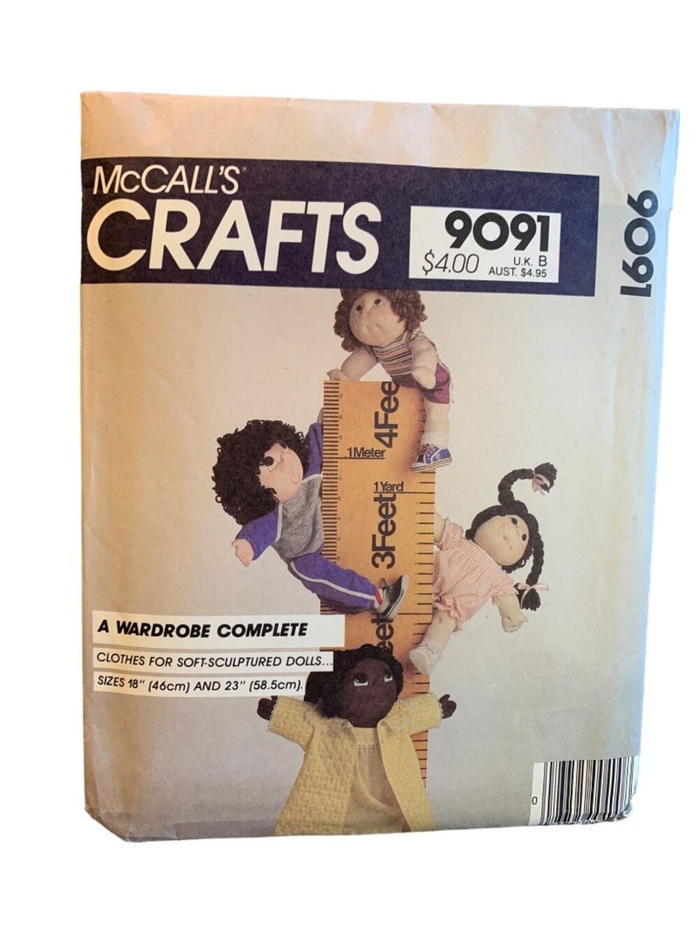 McCall's Doll Clothes Sewing Pattern 9091 Size 18" to 22" doll